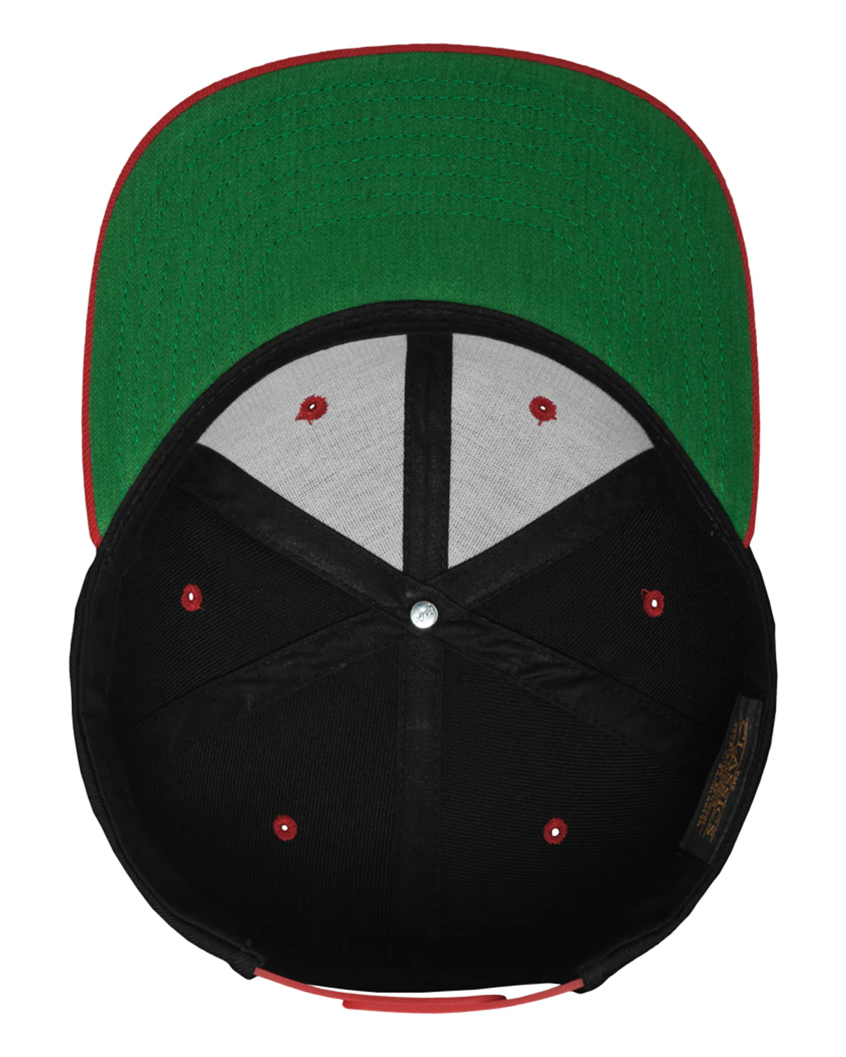 2-Tone classic snapback - Musta/Punainen - Image 4