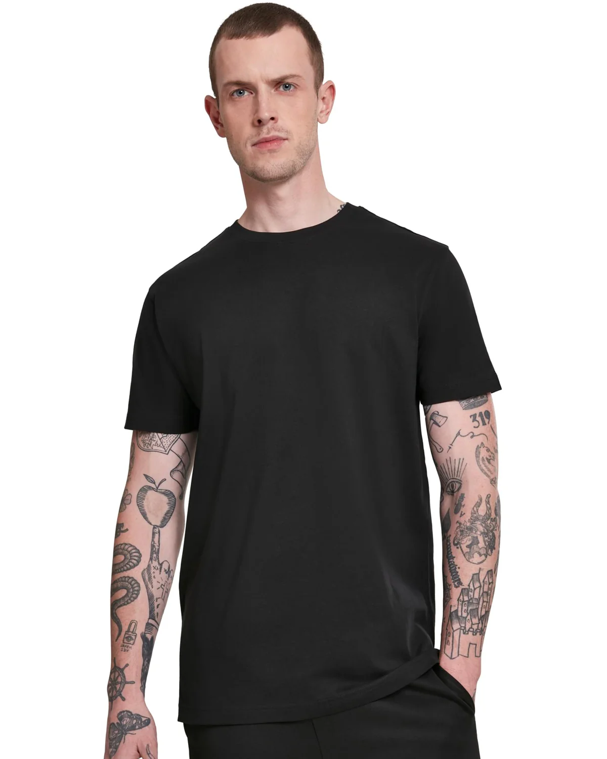 Basic t-paita 3-pack - Valkoinen/Musta - Image 2