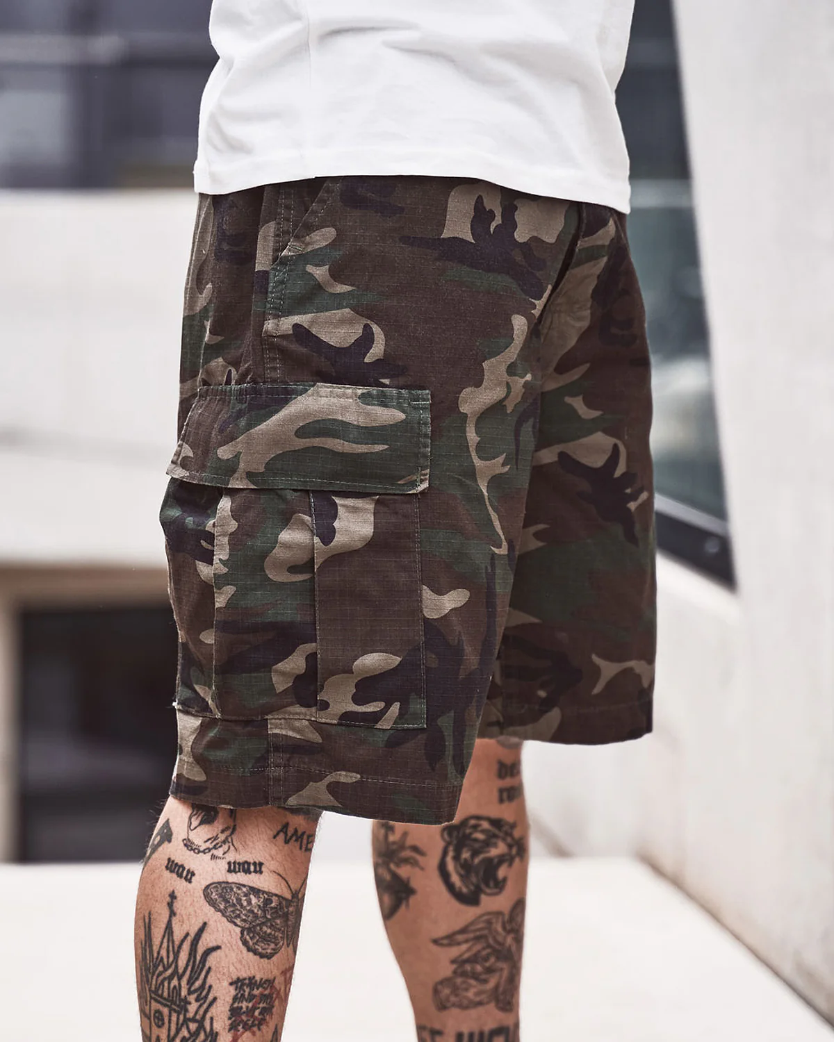 BDU Ripstop reisitaskushortsit - Camo - Image 4