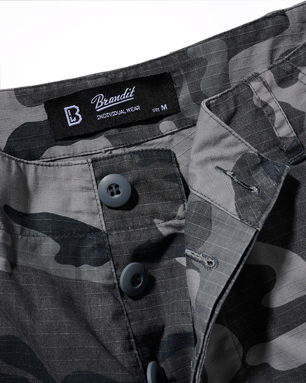 BDU Ripstop reisitaskushortsit - Harmaa camo - Image 5