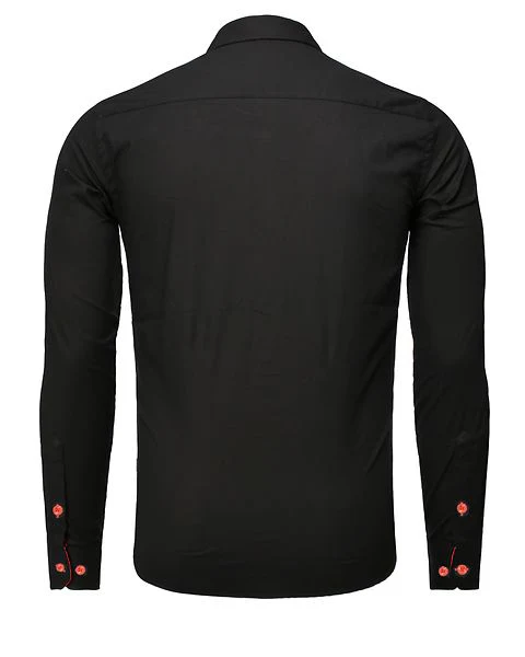 Beales kauluspaita - Musta/Punainen - Image 3
