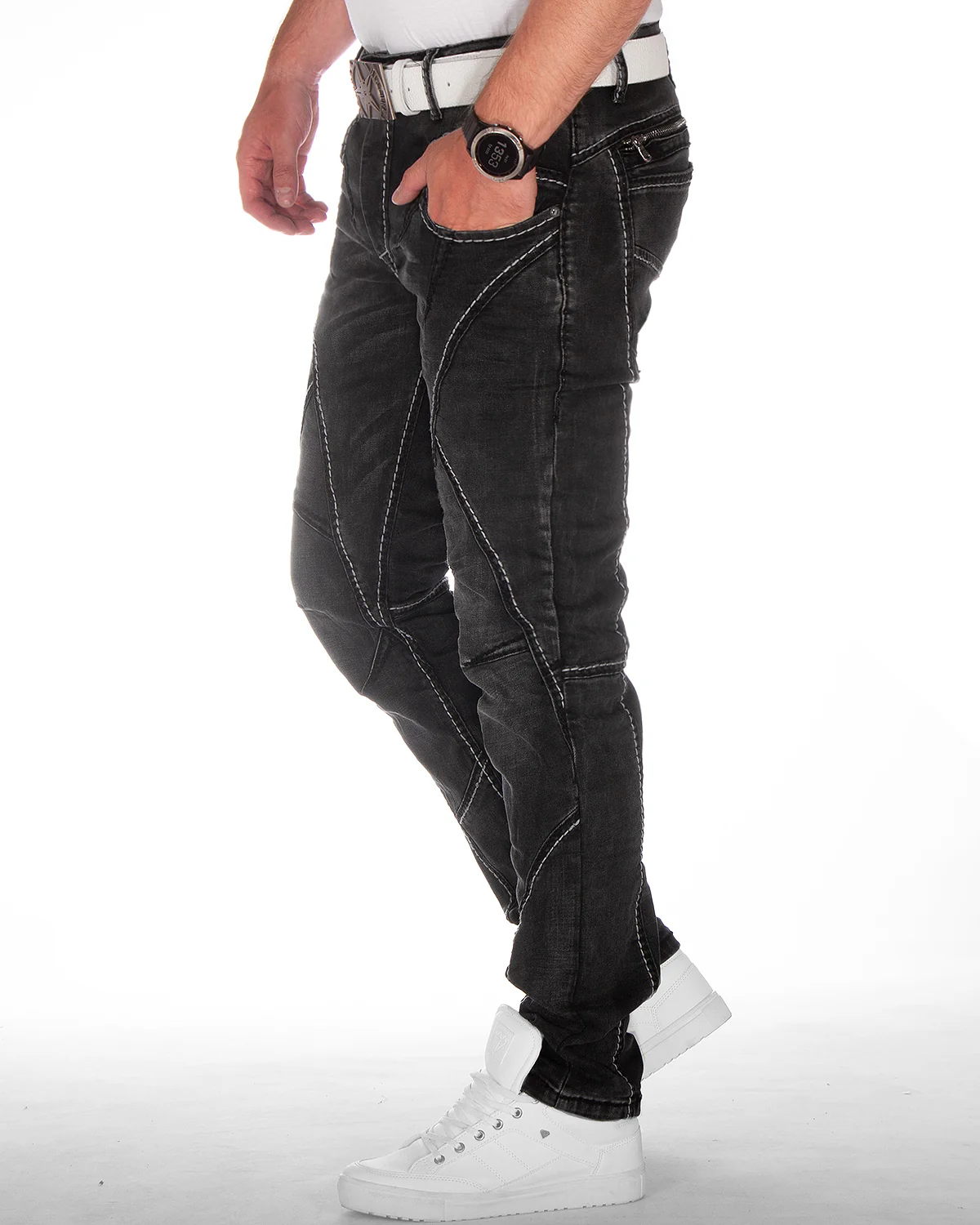CD288 Landon farkut - Musta - Image 3