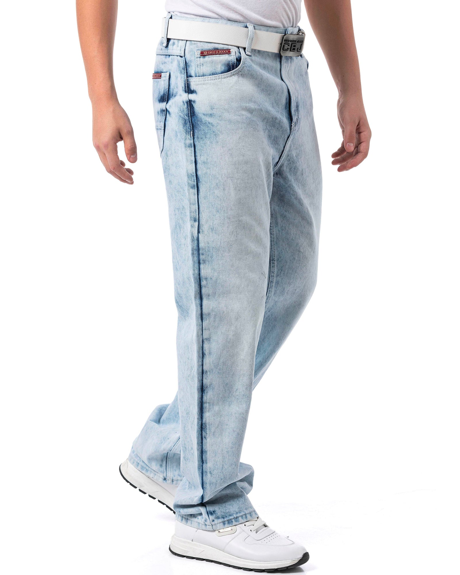 CD903 Milan baggy farkut - Vaaleansininen