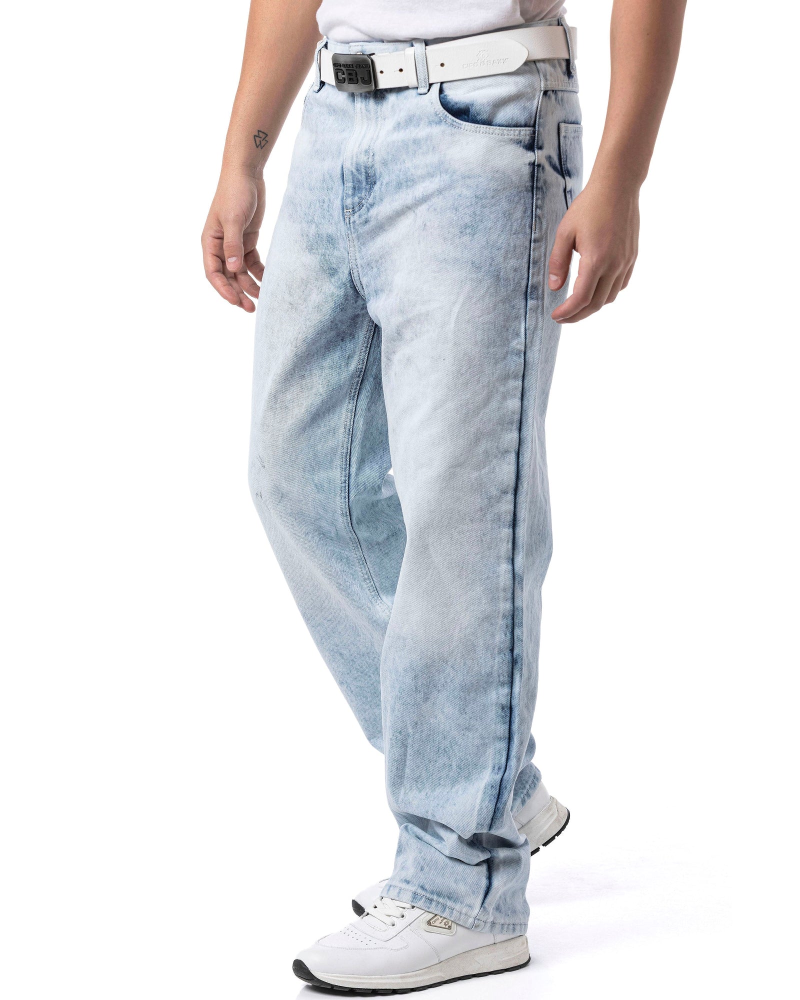 CD903 Milan baggy farkut - Vaaleansininen - Image 2