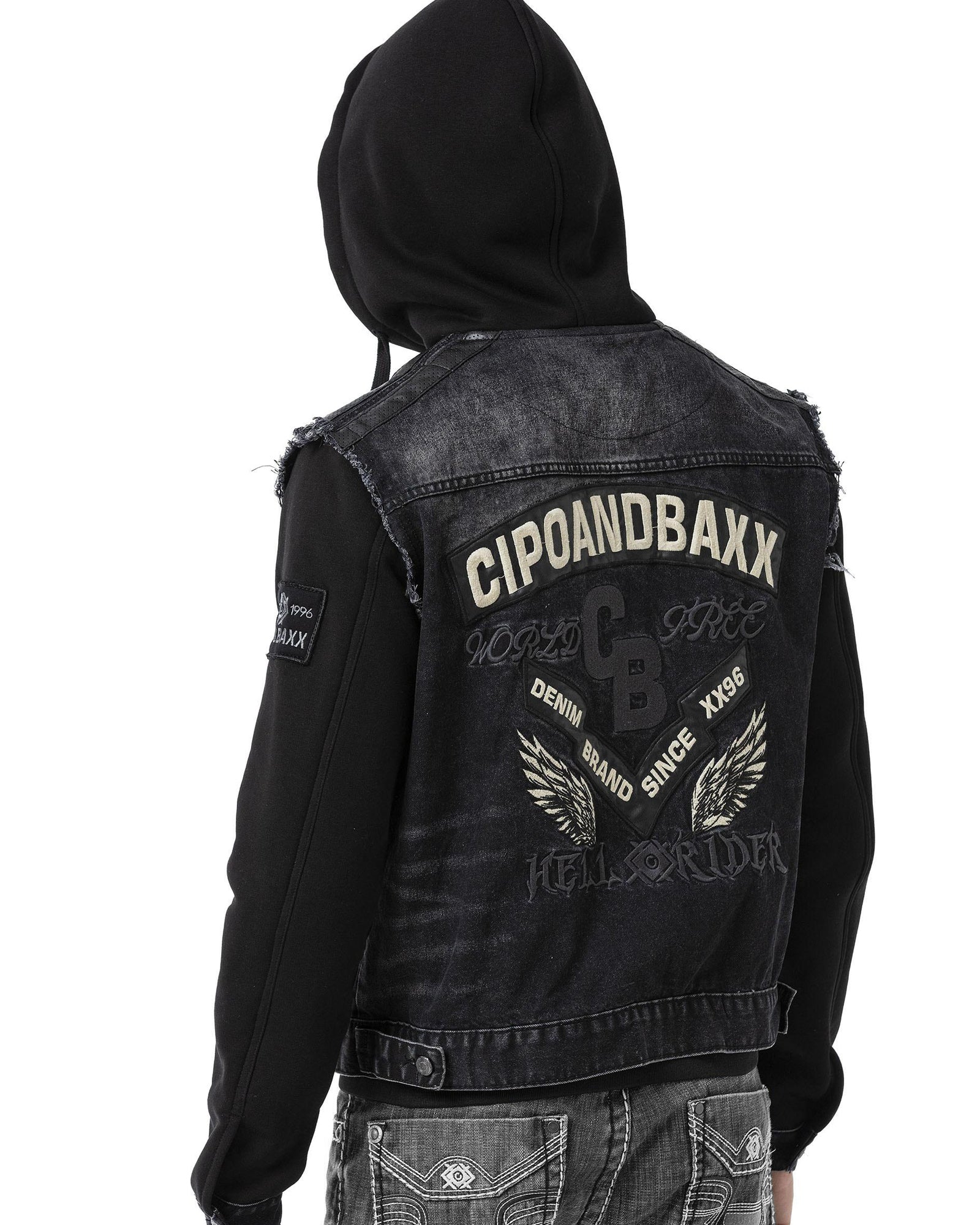 CJ307 Rider farkkutakki - Musta