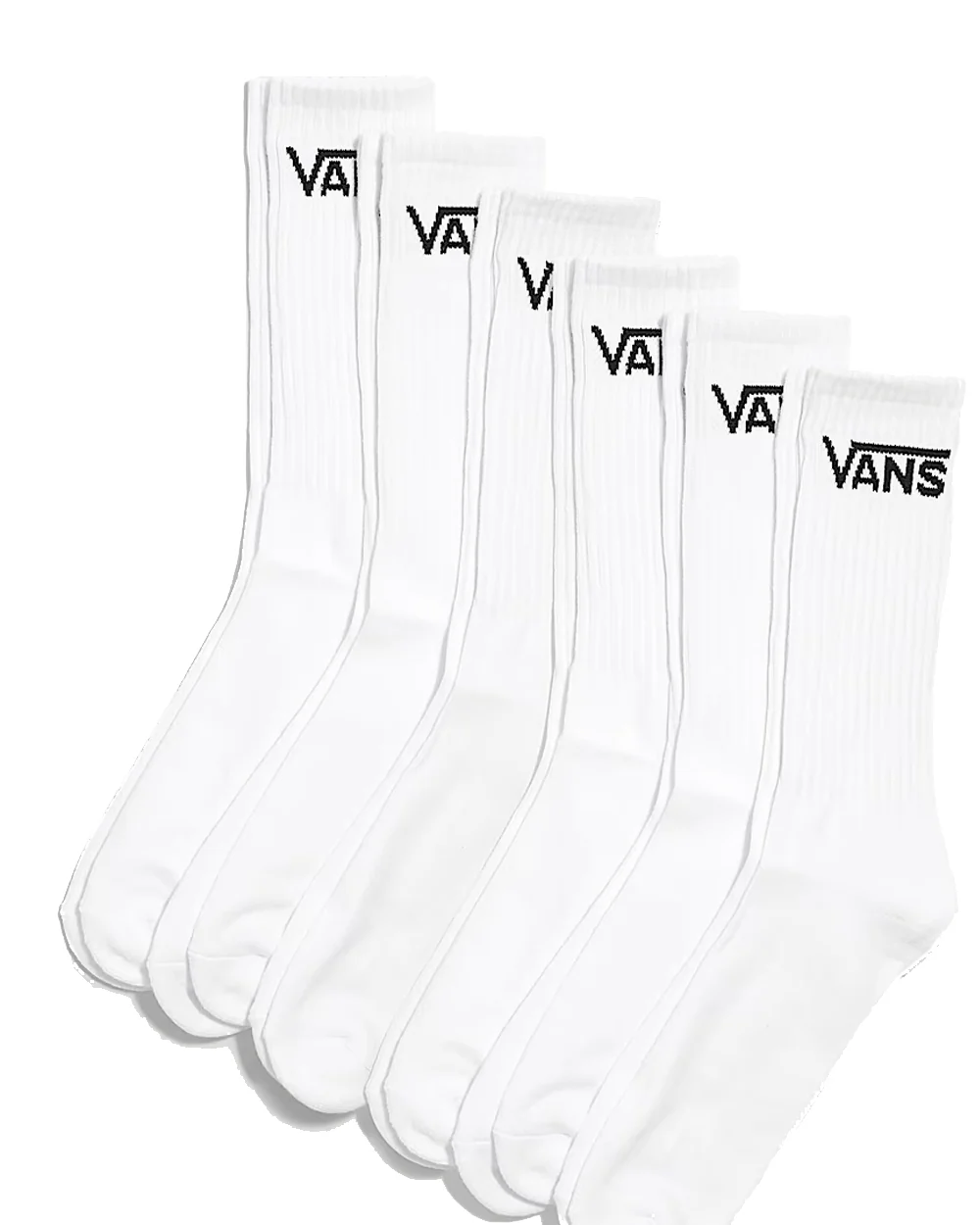 Classic Crew sukat 6-pack - Valkoinen