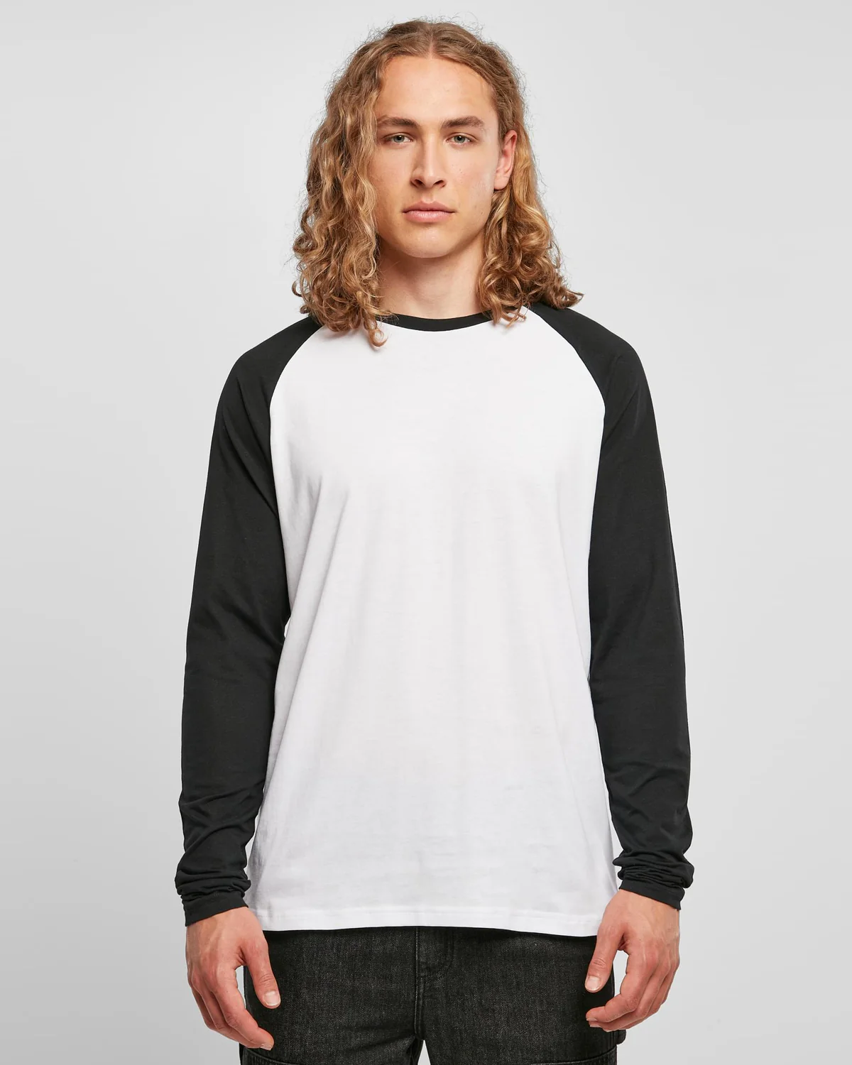 Contrast raglan pitkähihainen - Valkoinen/Musta