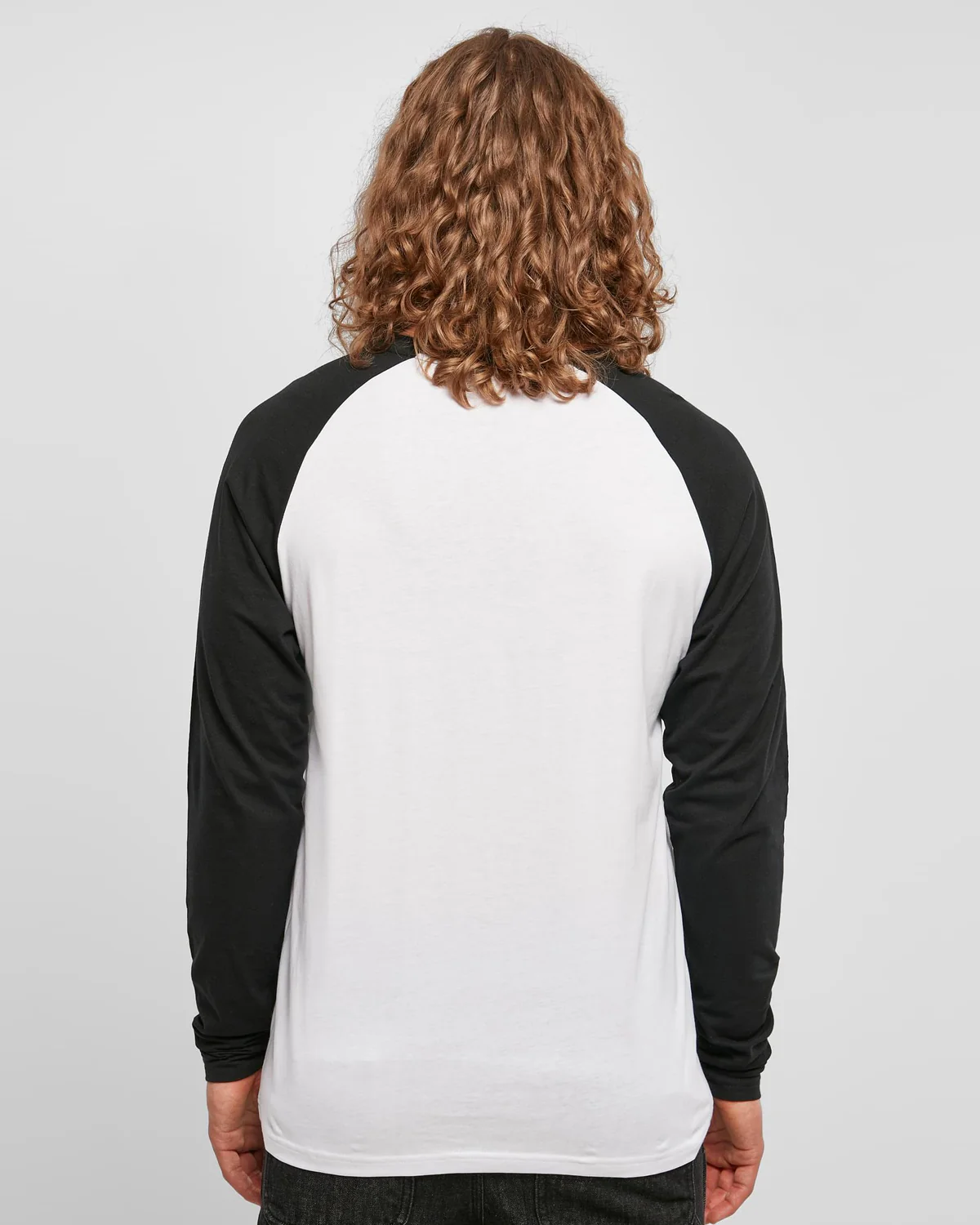 Contrast raglan pitkähihainen - Valkoinen/Musta - Image 3