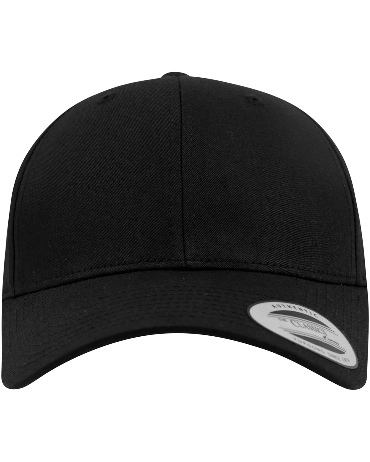 Curved classic snapback - Musta