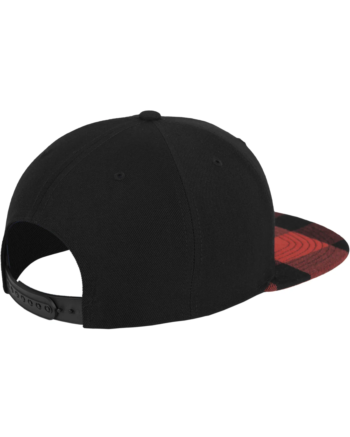 Flanelli snapback - Musta/Punainen - Image 3