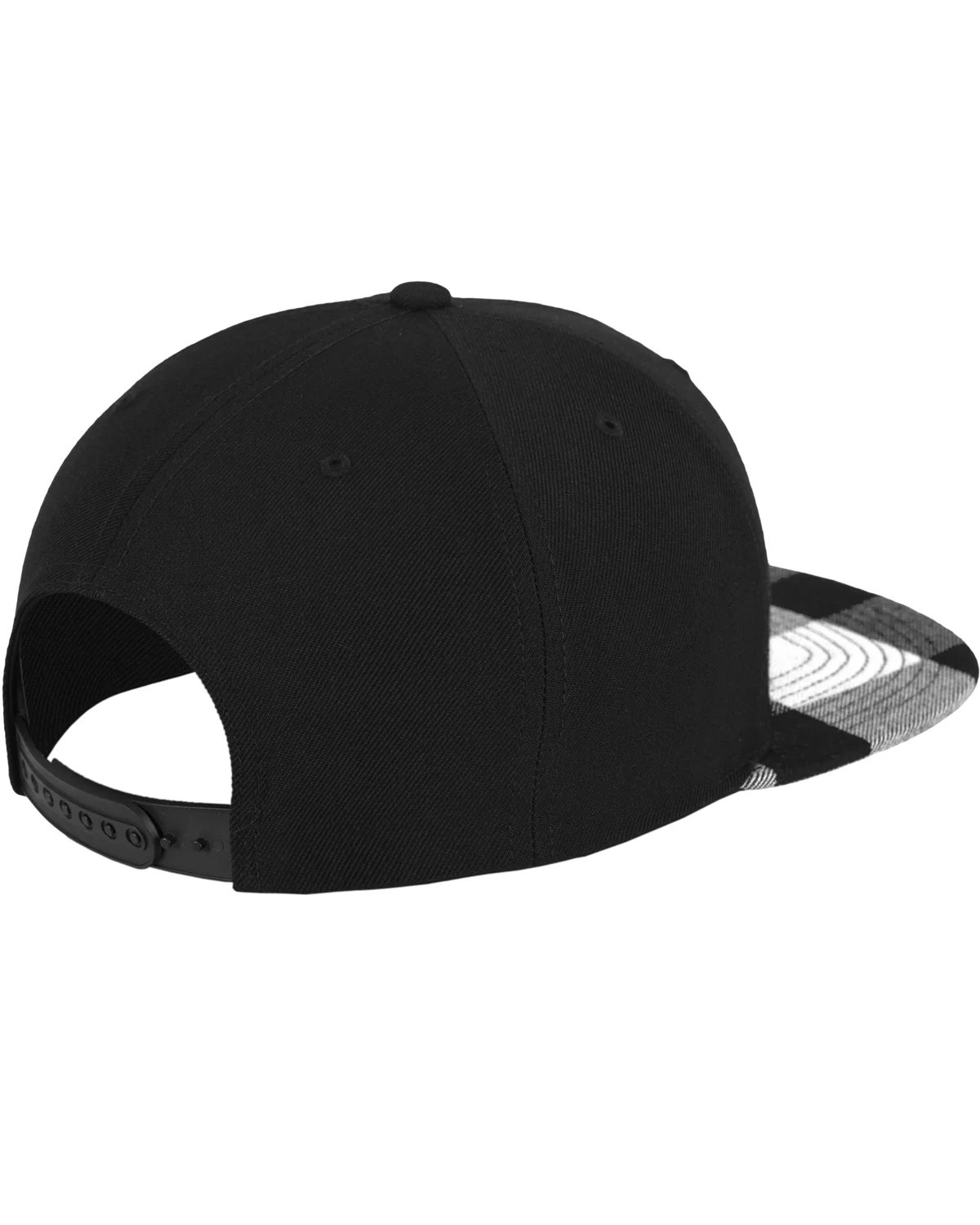Flanelli snapback - Musta/Valkoinen - Image 2