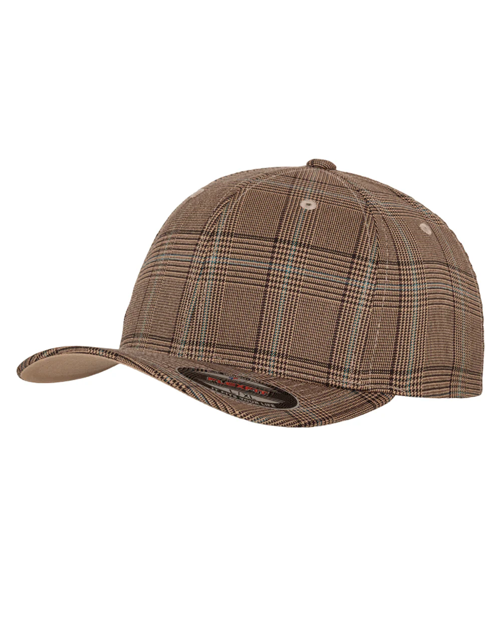 Flexfit Glen Check lippis - Ruskea/Khaki