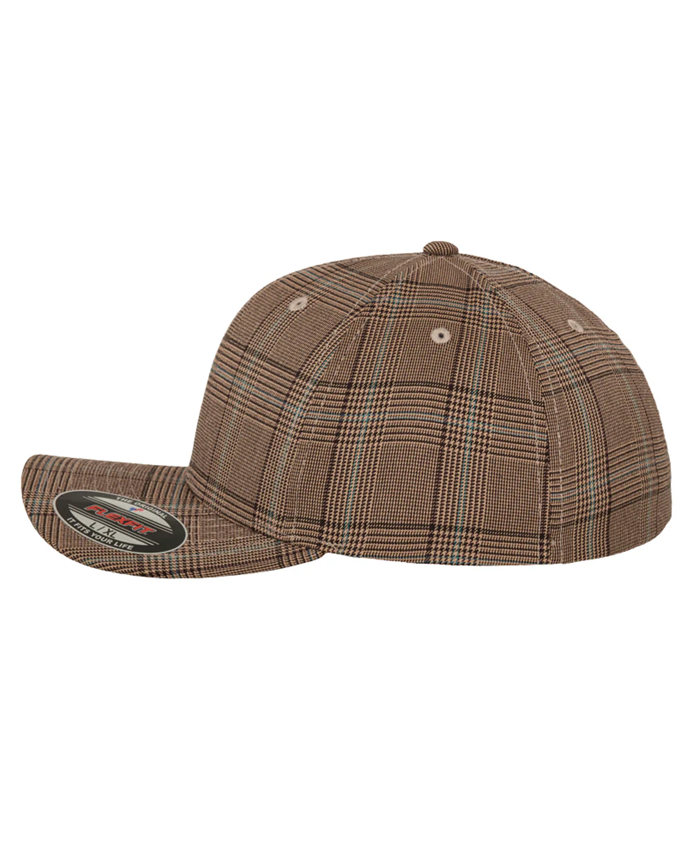 Flexfit Glen Check lippis - Ruskea/Khaki - Image 4