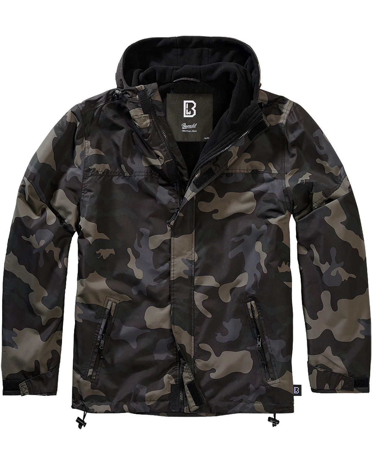 Frontzip tuulitakki - Tumma Camo - Image 3