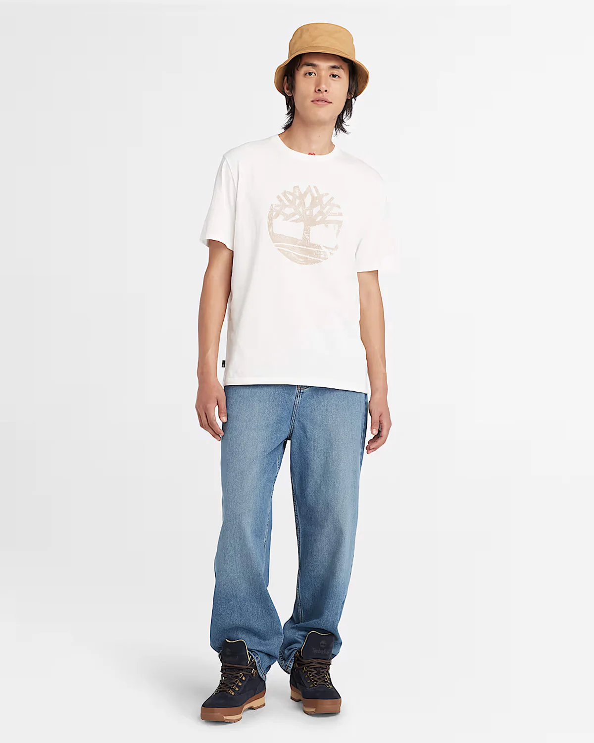 Garment Dye Logo t-paita - Valkoinen - Image 3