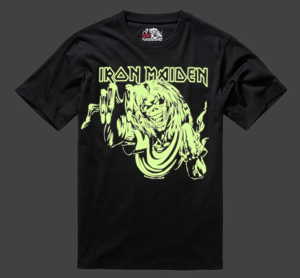 Iron Maiden Eddy Glow t-paita - Musta - Image 9