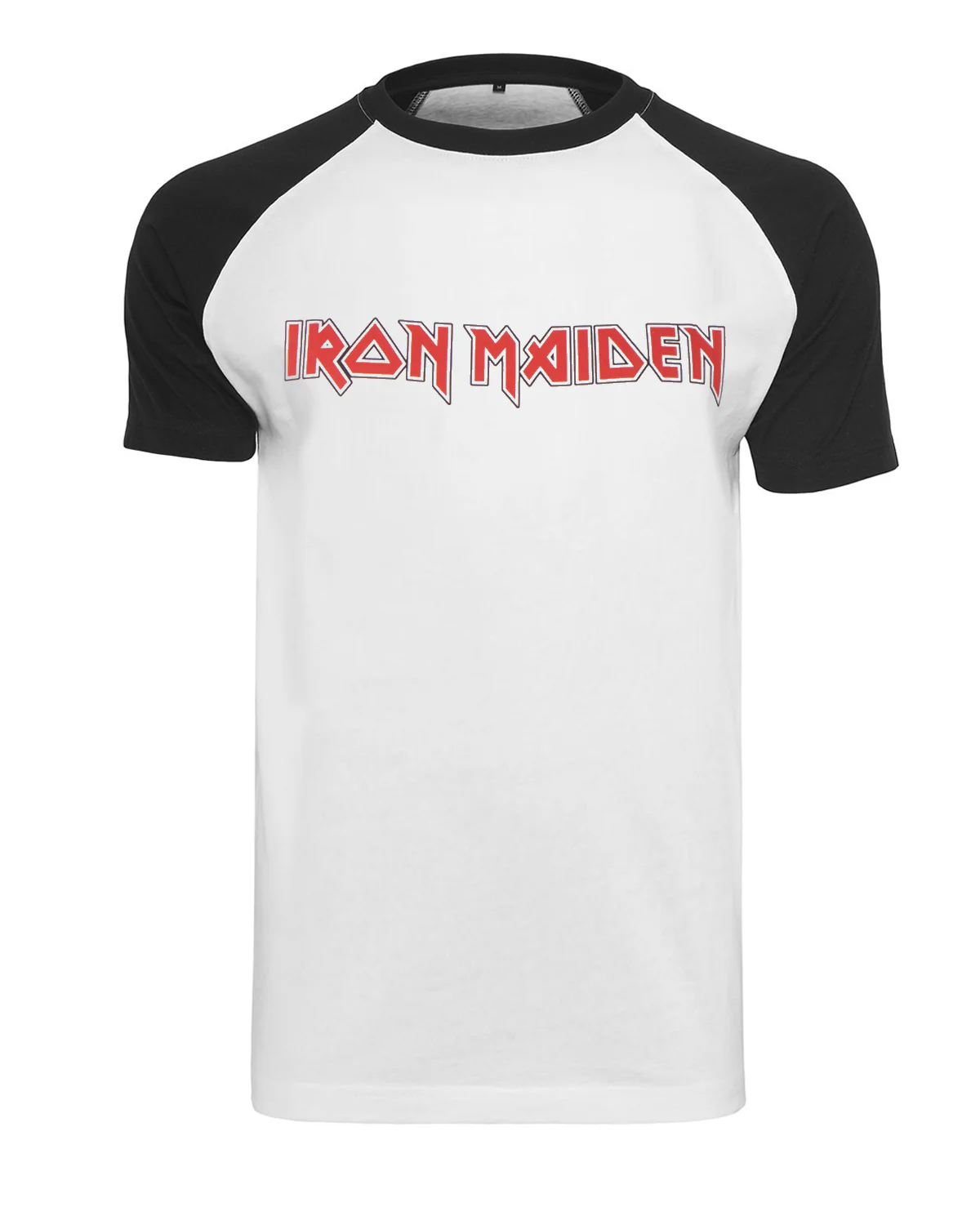 Iron Maiden logo t-paita - Valkoinen/Musta