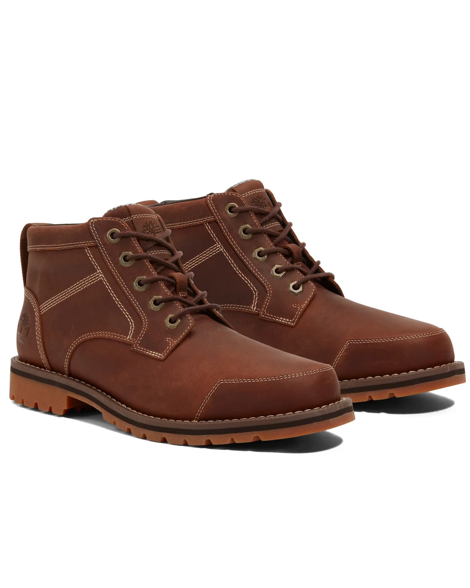 Larchmont Mid Lace nahkanilkkurit - Ruskea
