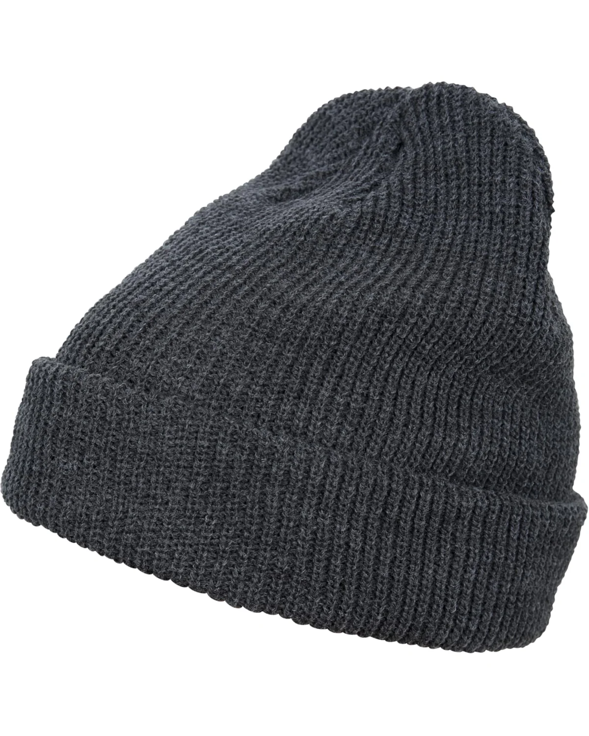 Long Knit pipo - Tummanharmaa