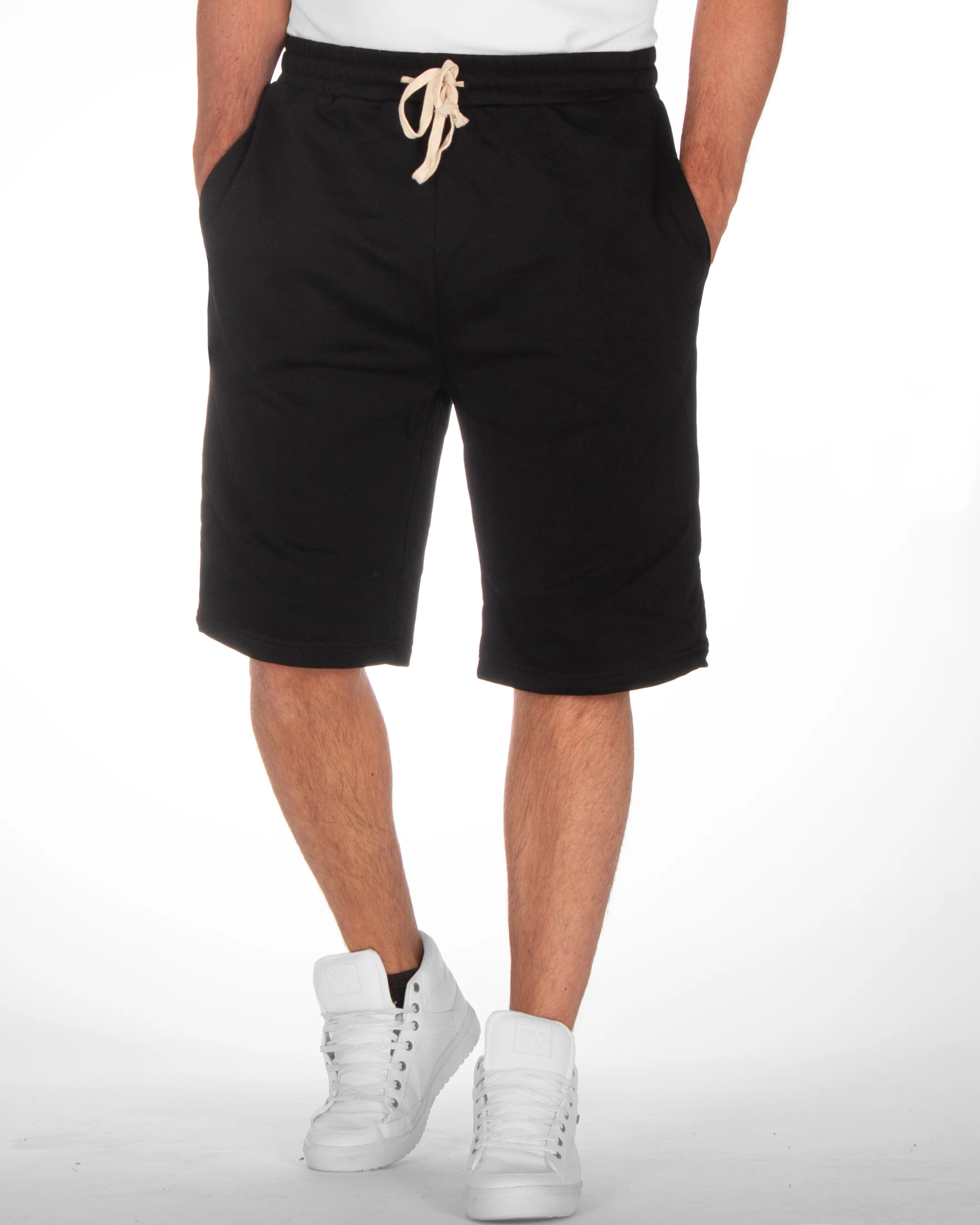 Low crotch collegeshortsit - Musta