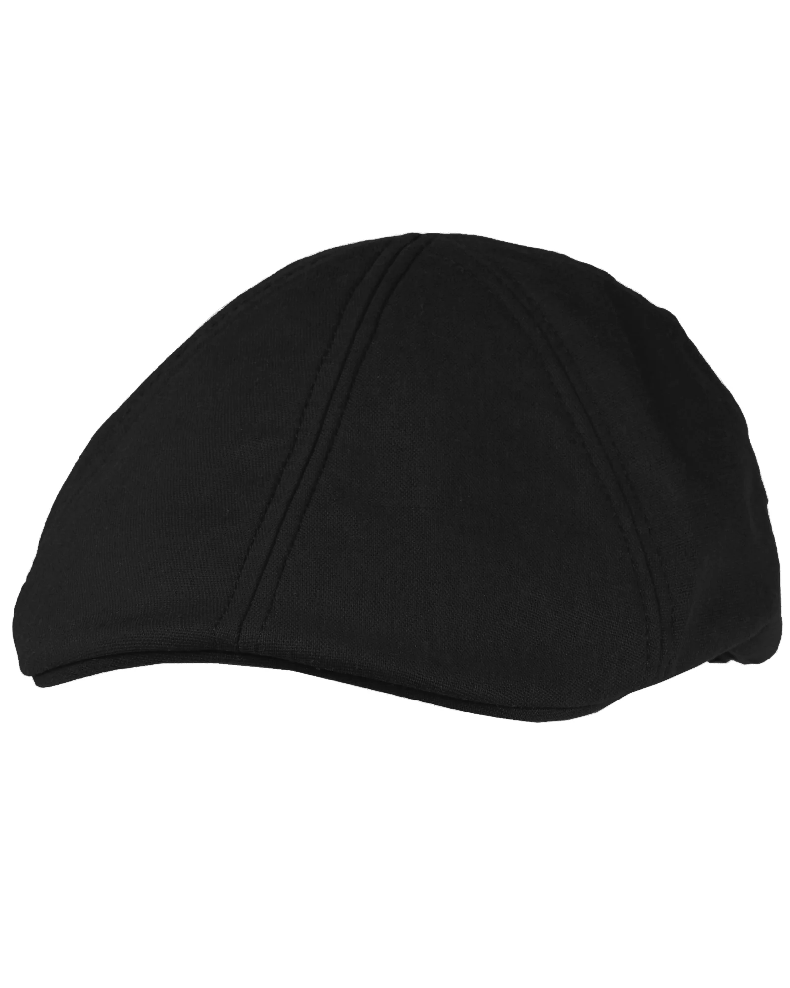 Macon 56 gen linen flat cap - Musta - Image 2