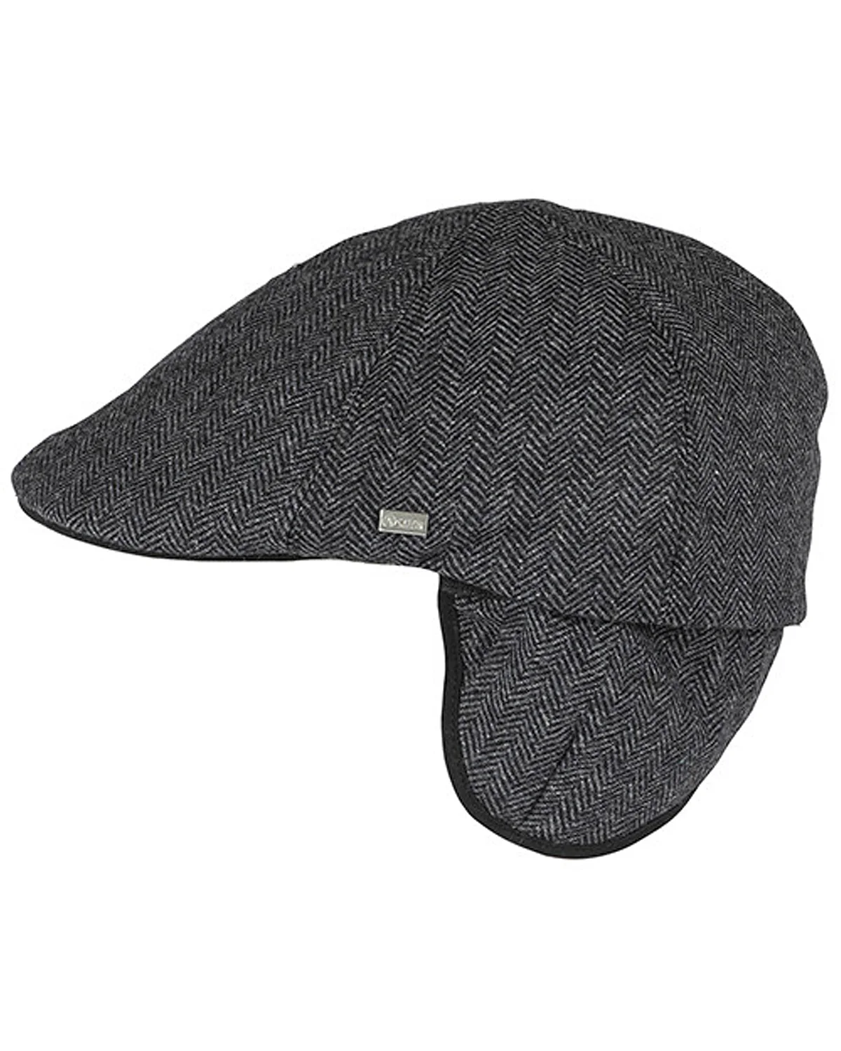 Macon 56 Herringbone flat cap - Harmaa - Image 3