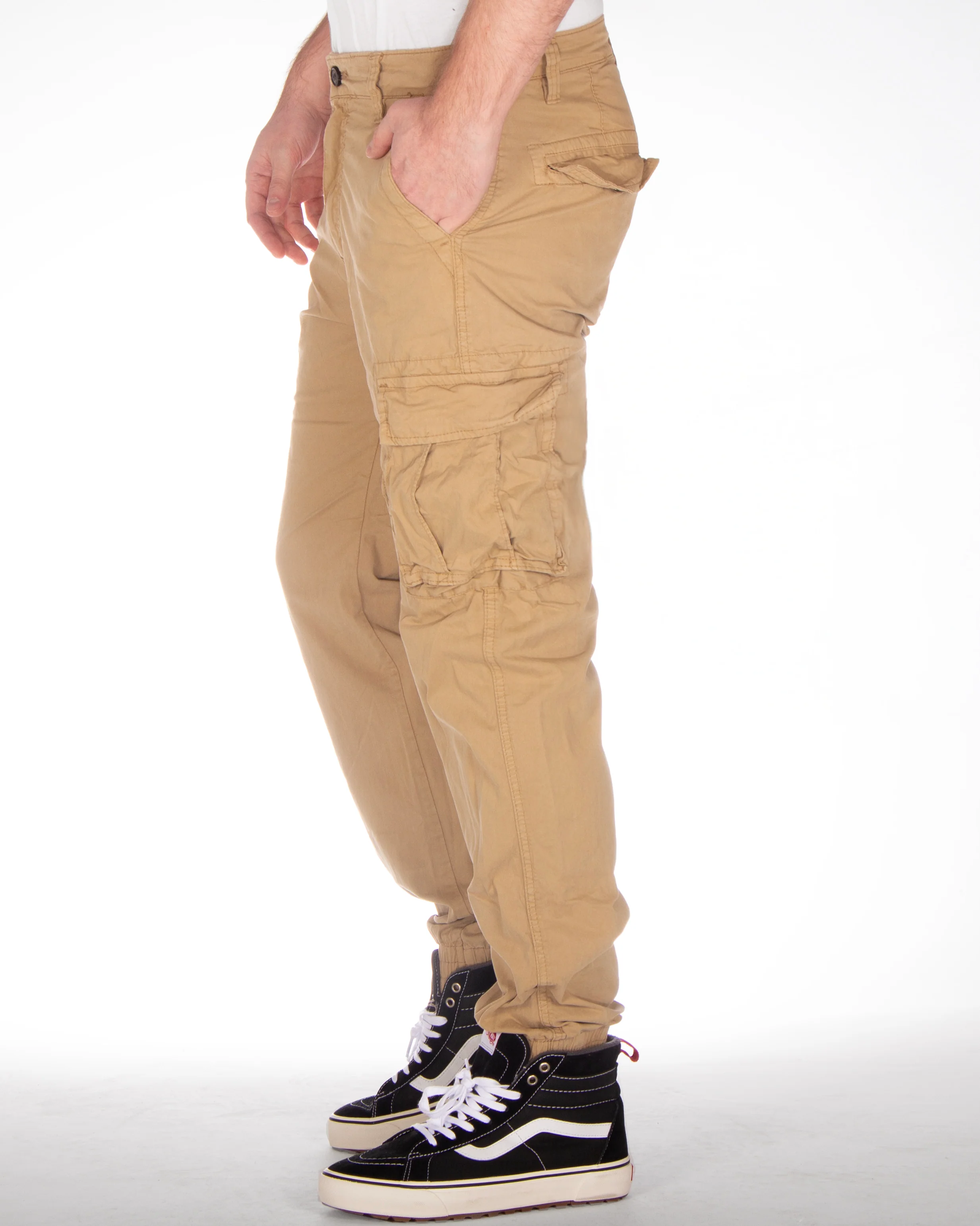 Max reisitaskuhousut - Beige - Image 2