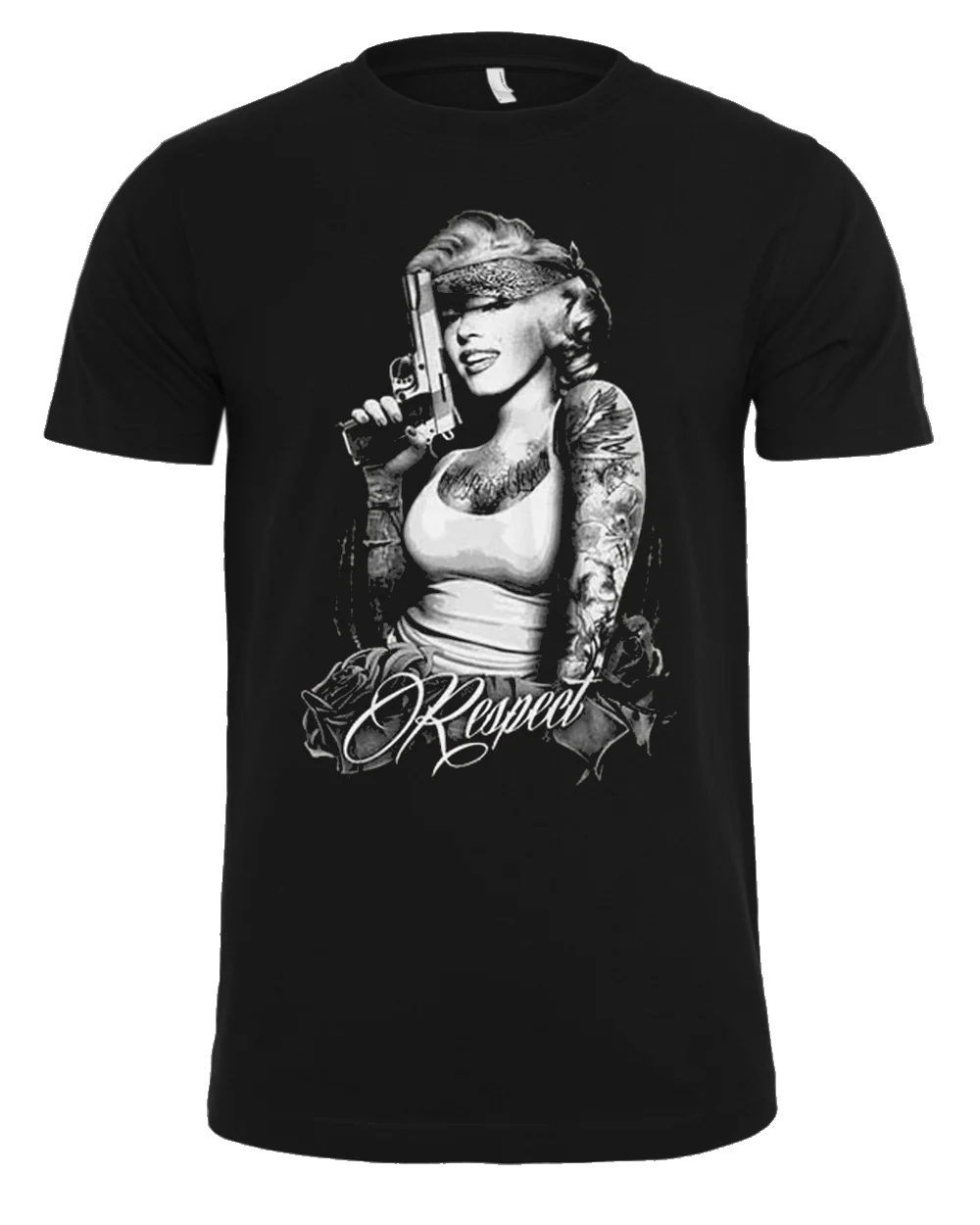 Monroe respect t-paita - Musta