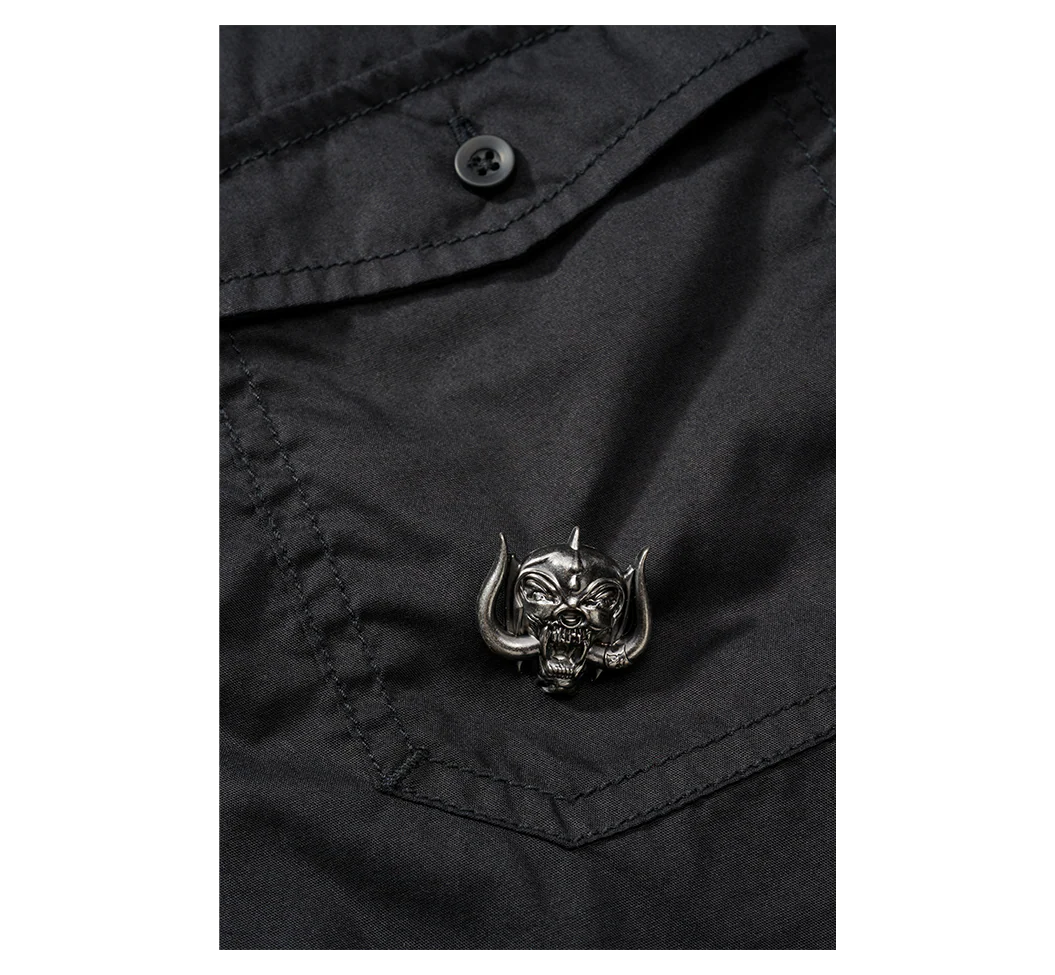 Motörhead lyhythihainen kauluspaita - Musta - Image 4