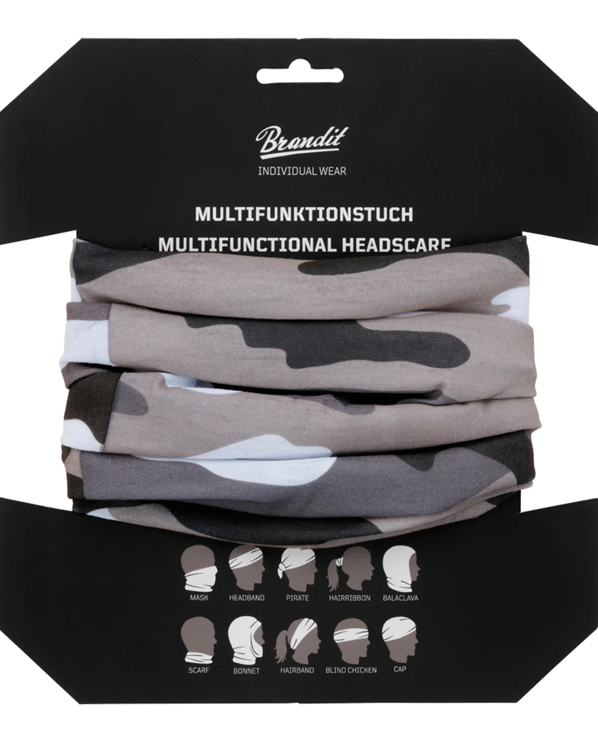Multifunktionstuch putkihuivi - Ruskea/Camo - Image 2