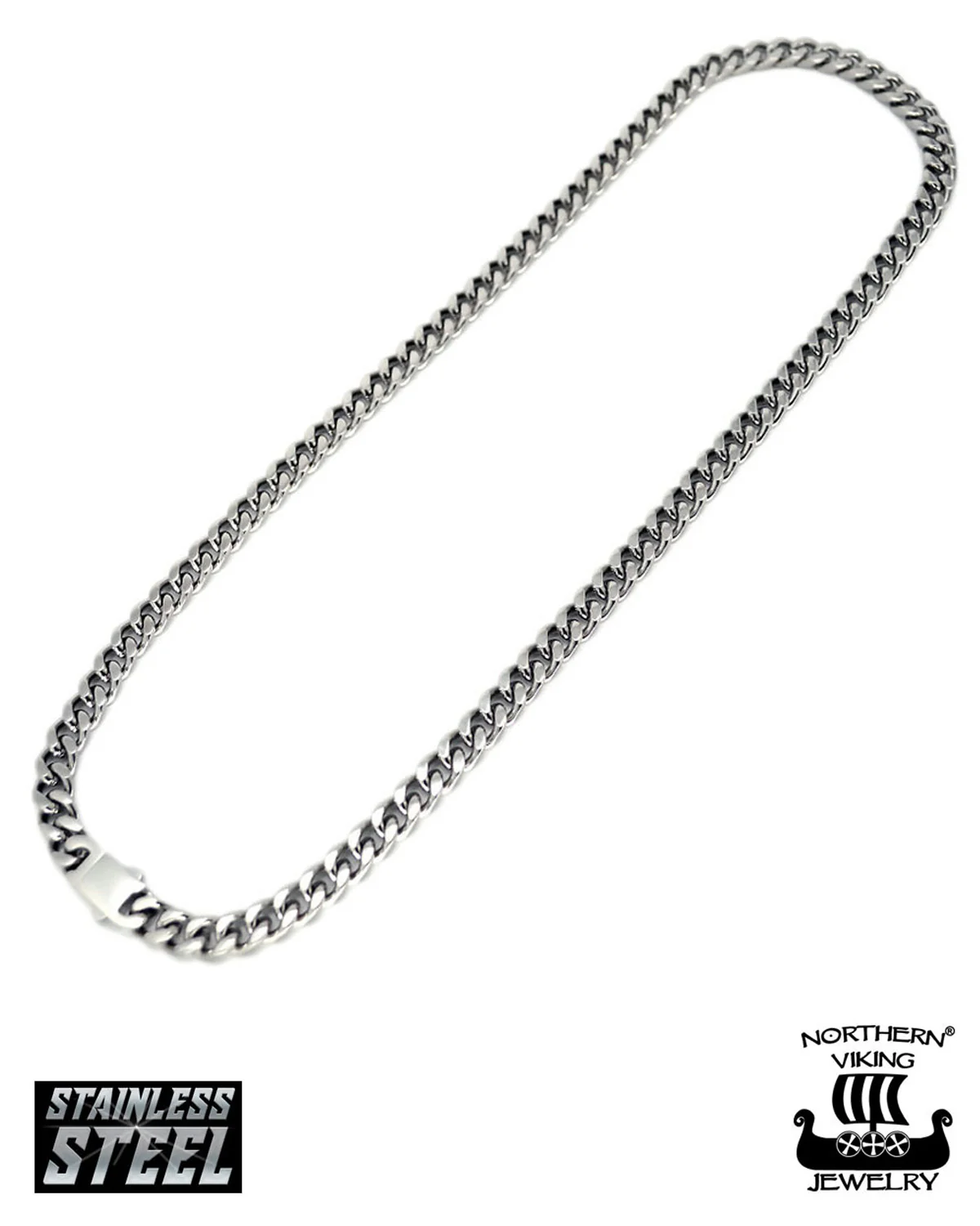 Panssariketju 10mm kaulakoru - Teräs