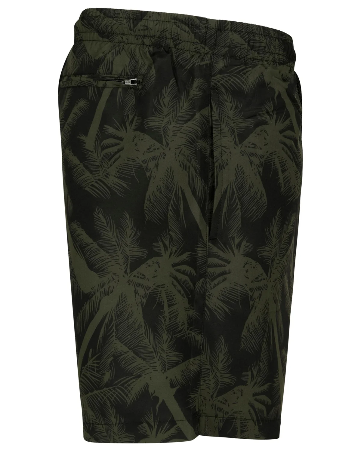 Pattern Palm uimashortsit - Musta/Vihreä - Image 4