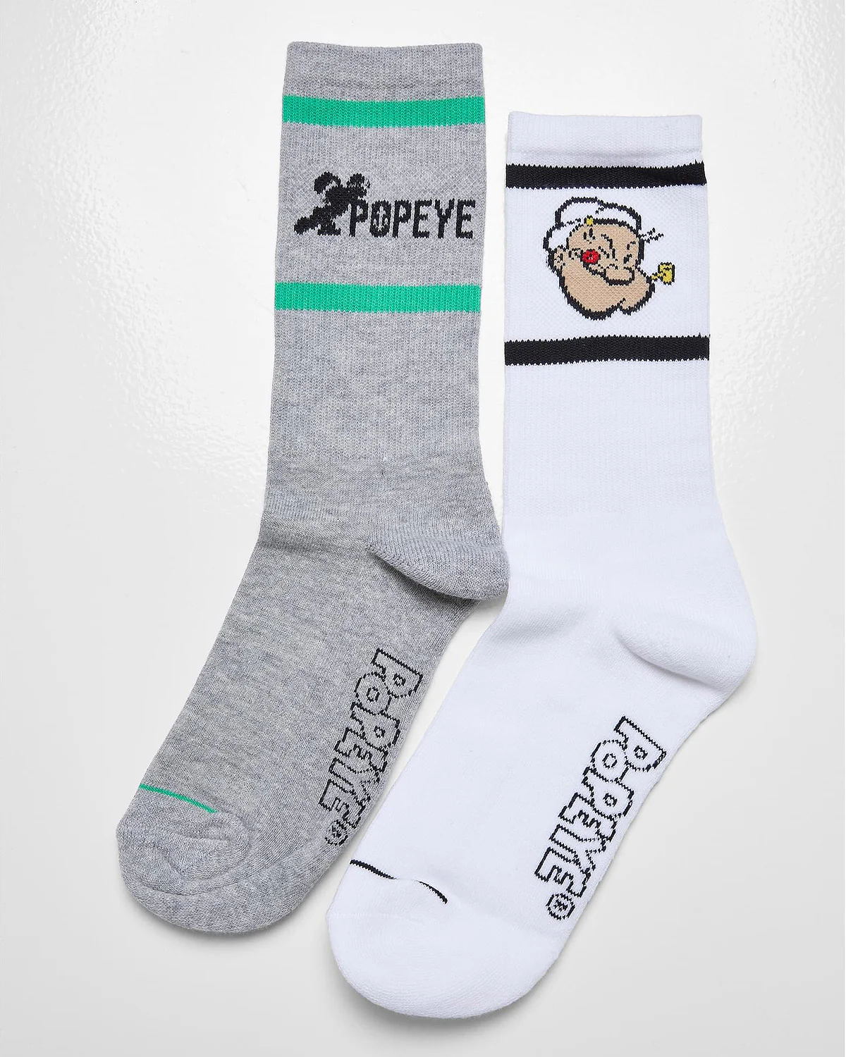 Popeye sukat 2-pack - Harmaa/Valkoinen