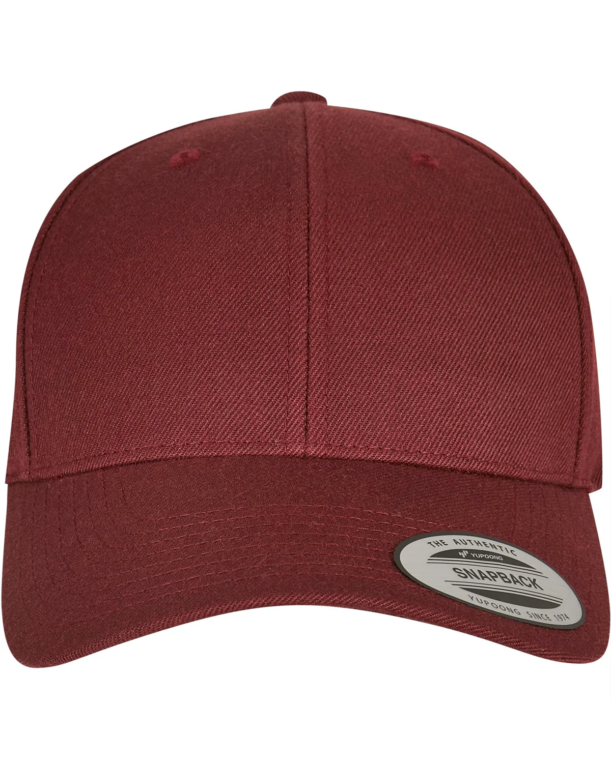 Premium curved snapback - Burgundi - Image 2