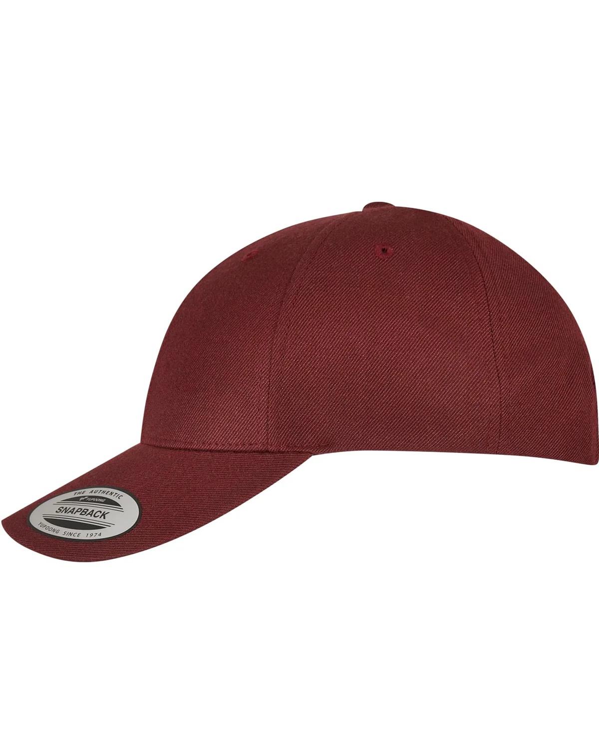 Premium curved snapback - Burgundi - Image 3