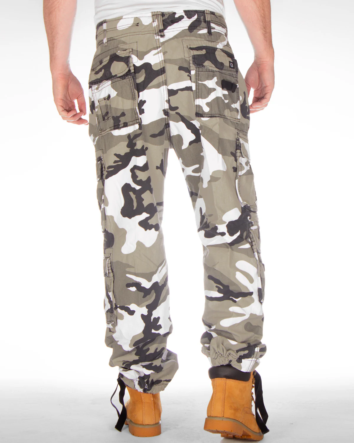 Pure vintage reisitaskuhousut - Valkoinen Camo - Image 2