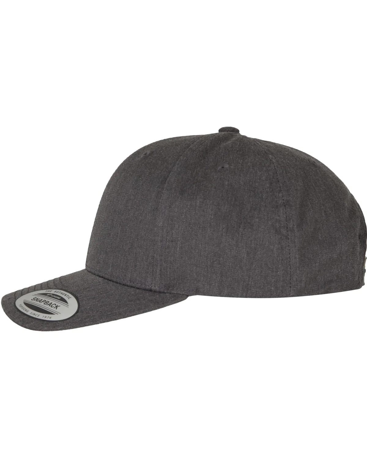 Retro cotton blend snapback - Harmaa - Image 2
