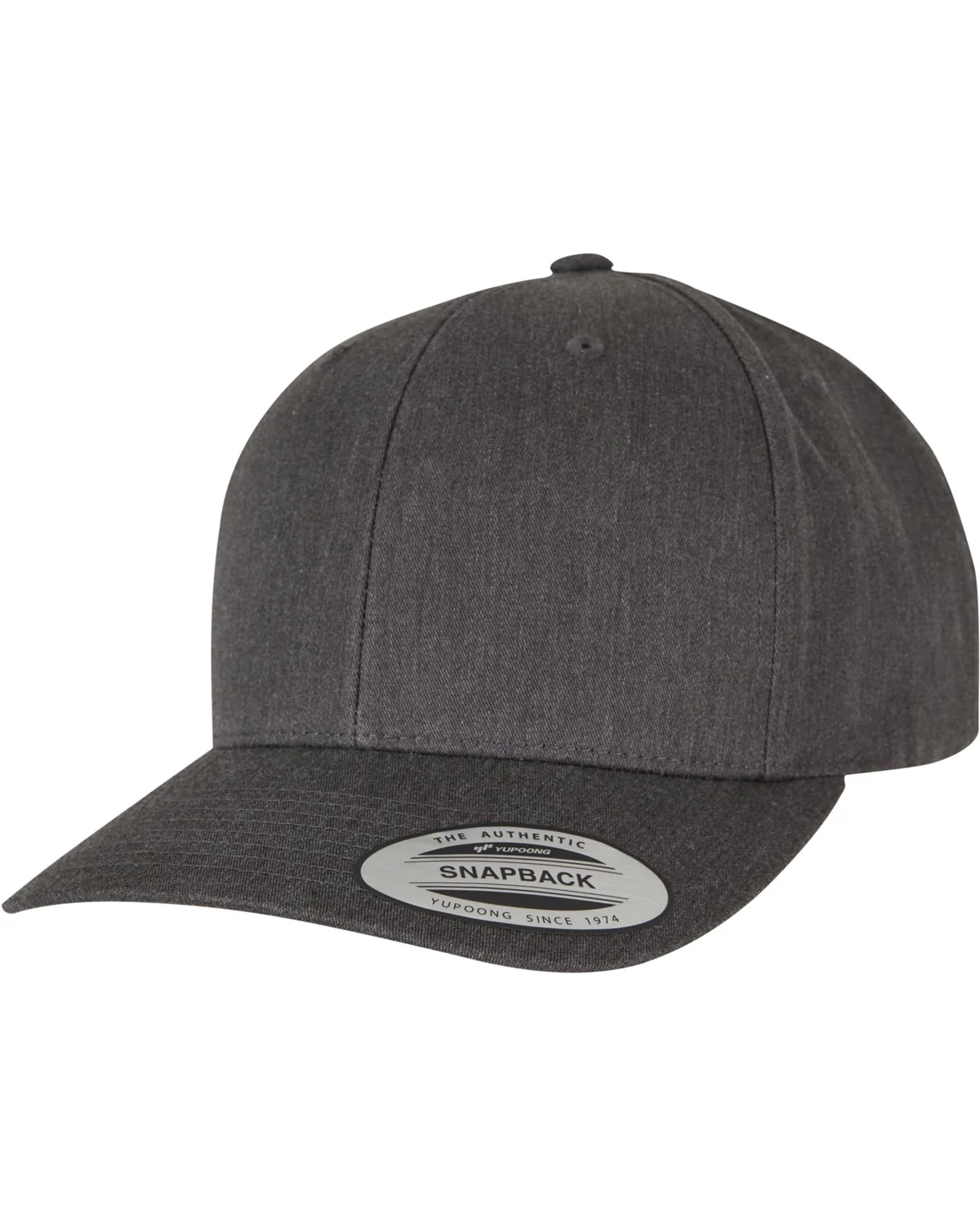 Retro cotton blend snapback - Harmaa - Image 4