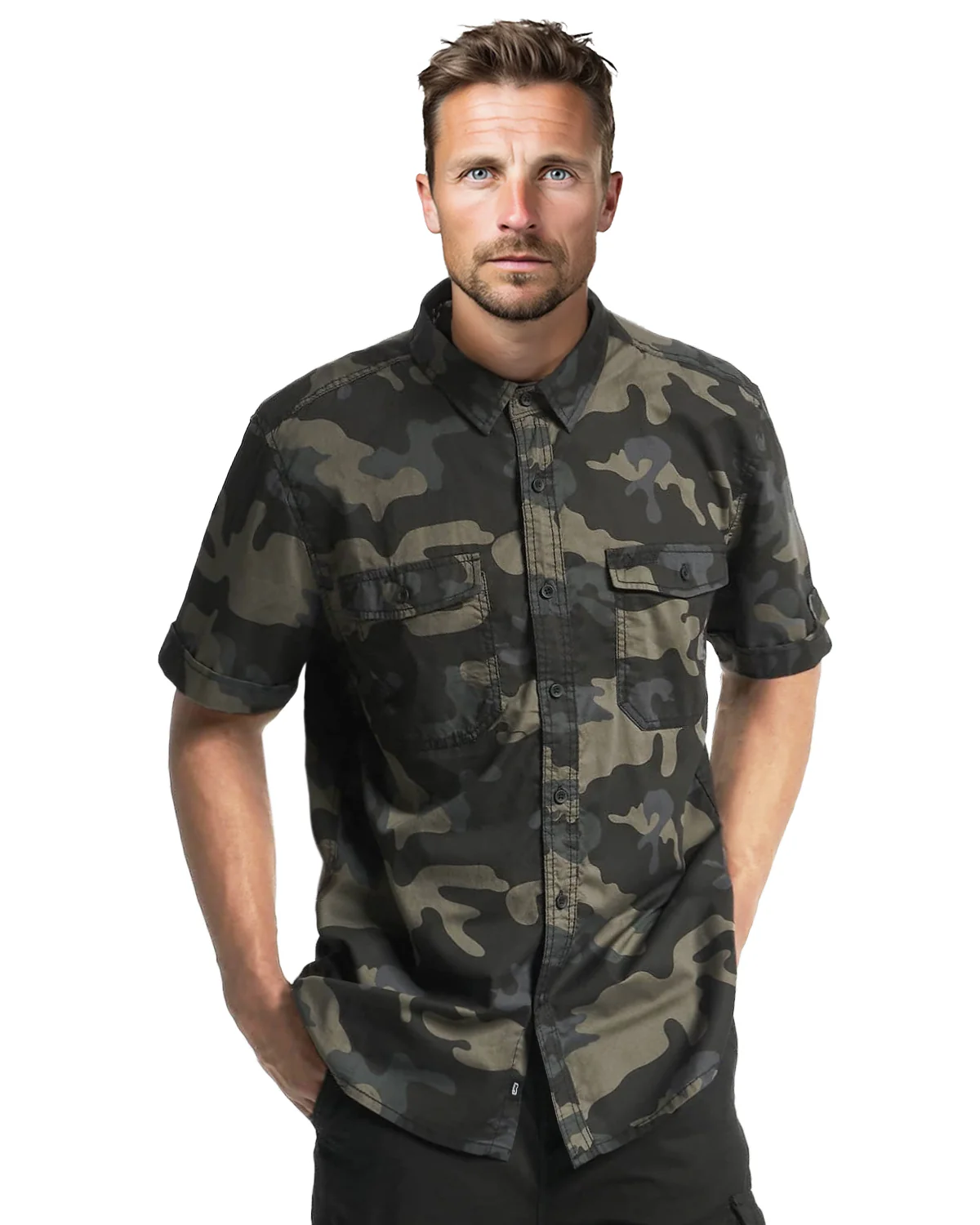 Roadstar lyhythihainen kauluspaita - Camo