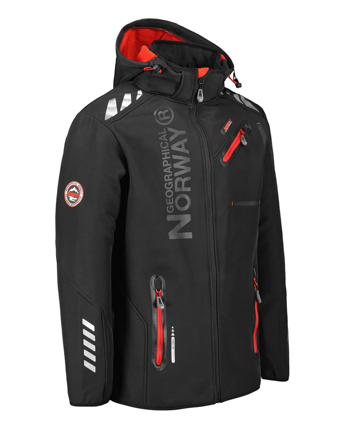 Royaute softshell-takki - Musta/Punainen - Image 3