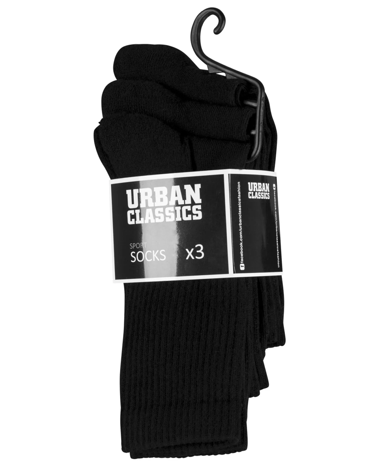 Sport sukat 3-pack - Musta - Image 3