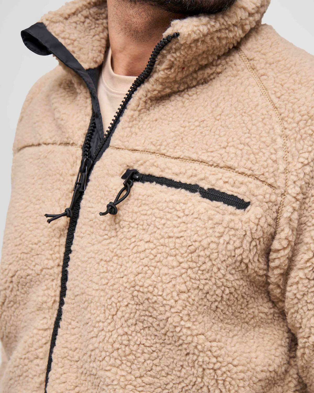 Teddyfleece takki - Kameli - Image 4