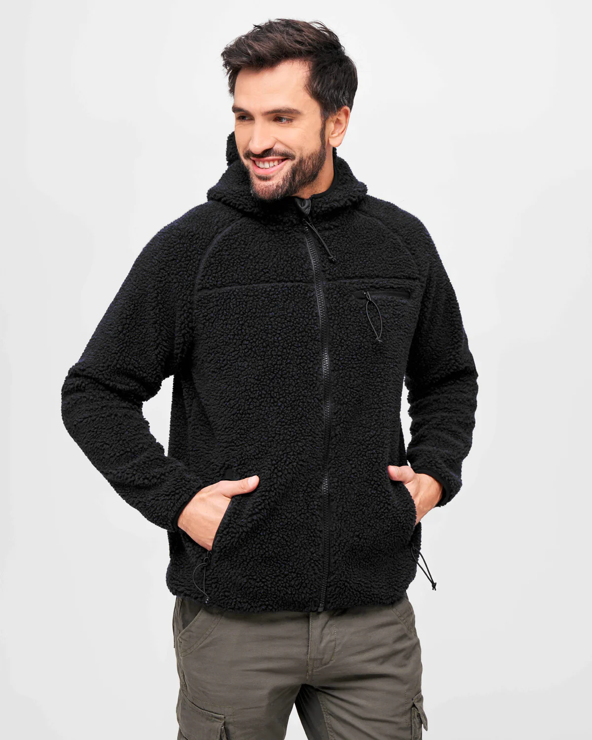 Teddyfleece Worker takki - Musta