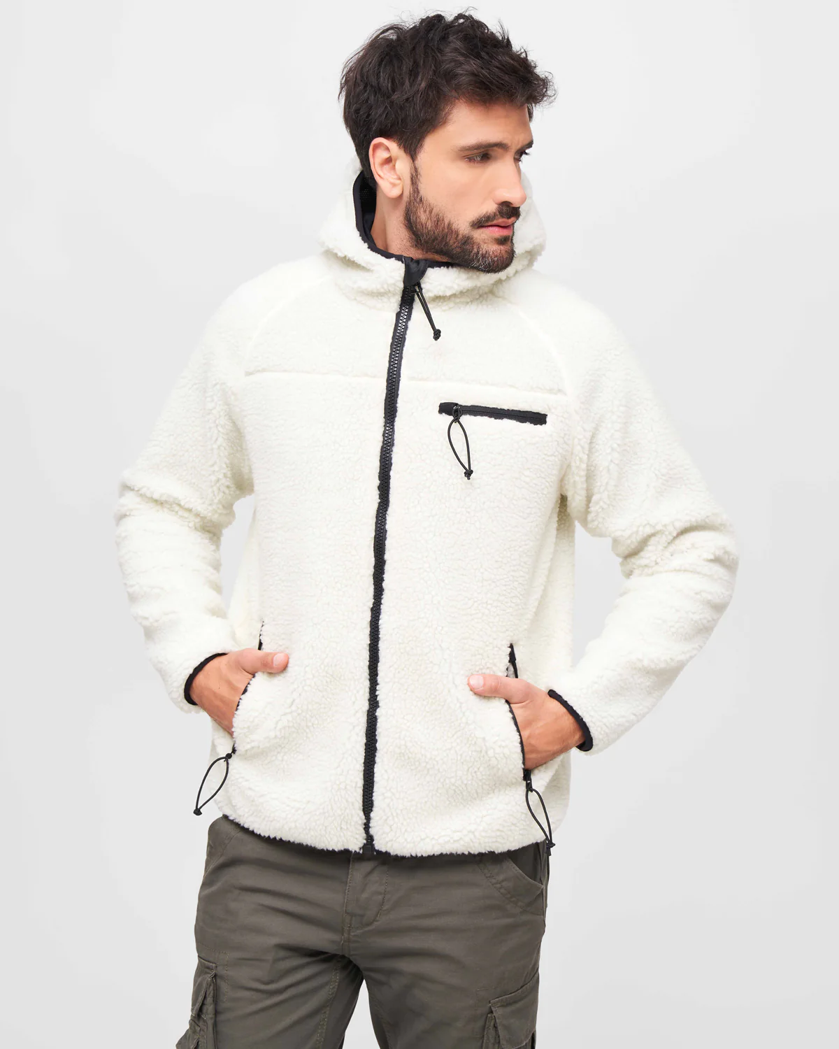 Teddyfleece Worker takki - Valkoinen