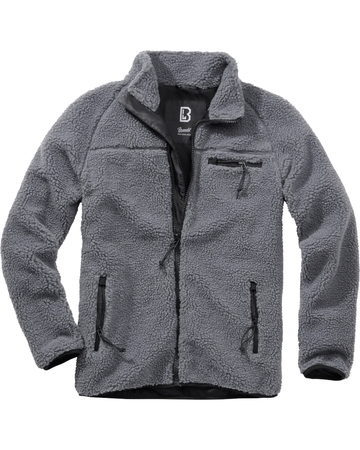 Teddyfleece takki - Harmaa - Image 5