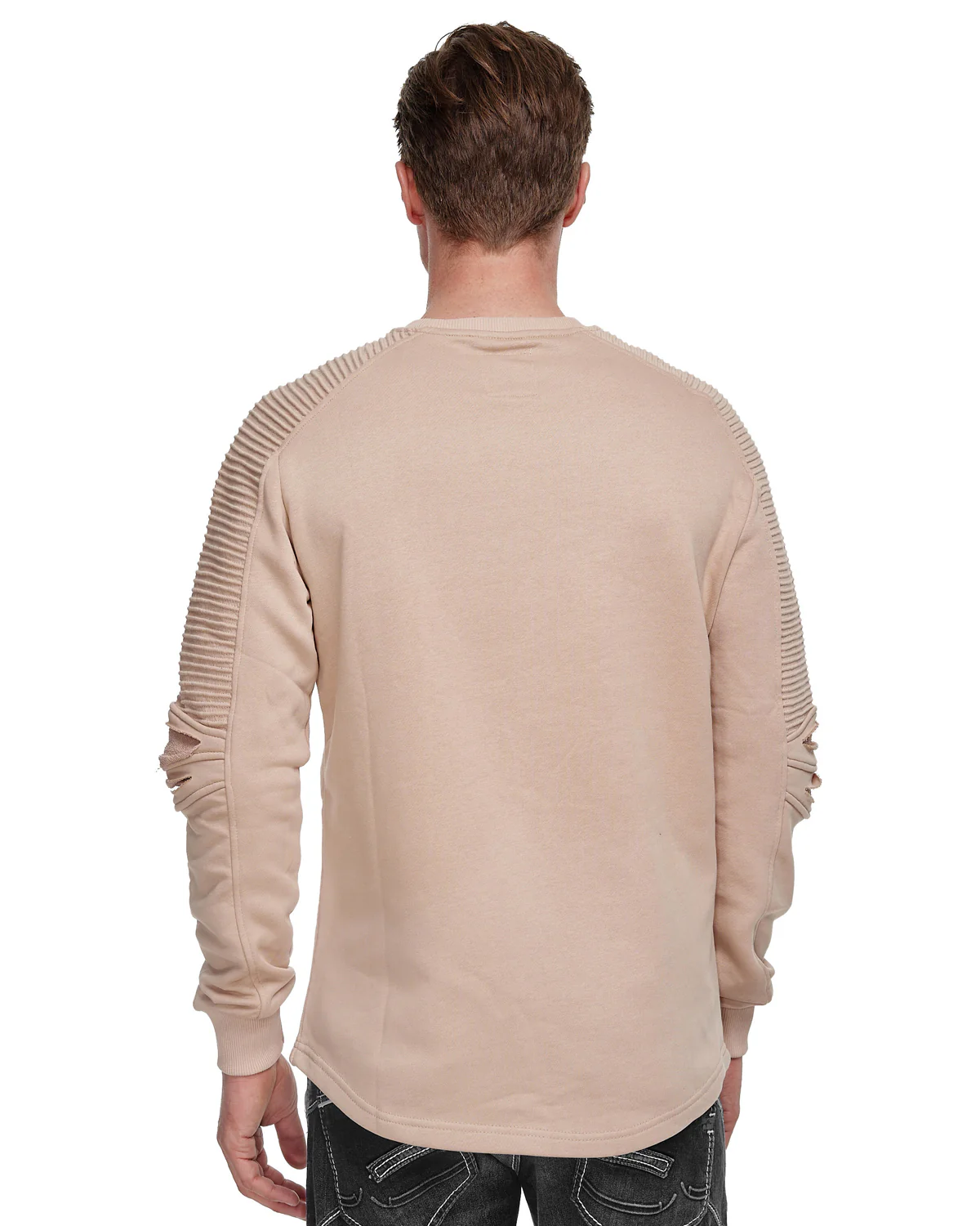 Torn pitkähihainen - Beige - Image 3