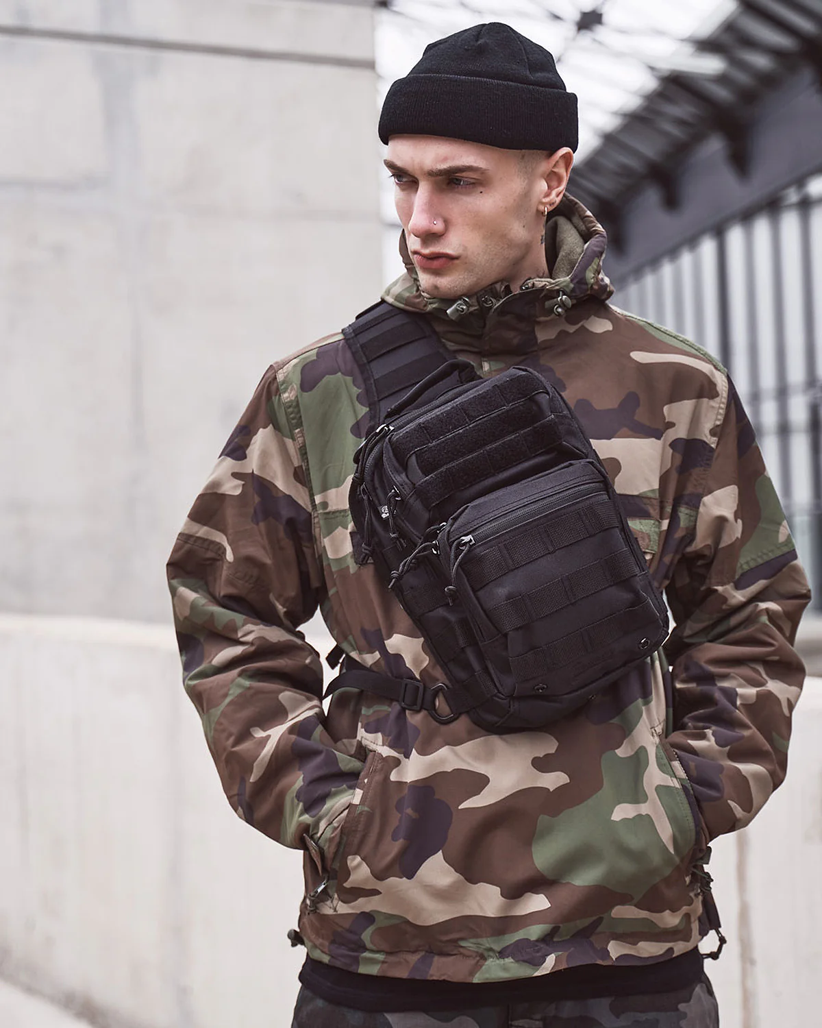 US Cooper Sling reppu - Musta