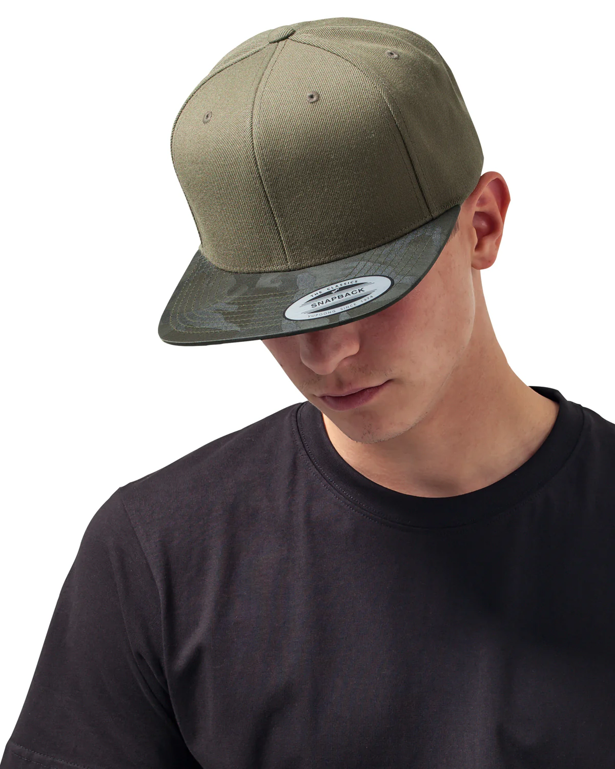 Visor snapback - Vihreä Camo