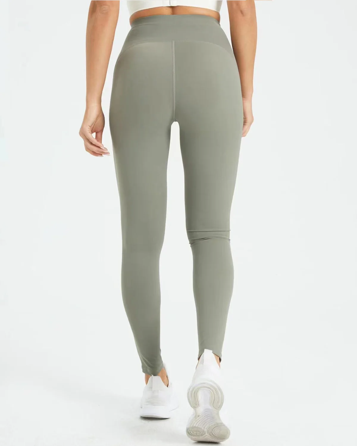 Zara korkeavyötäröiset leggingsit - Vihreä - Image 2